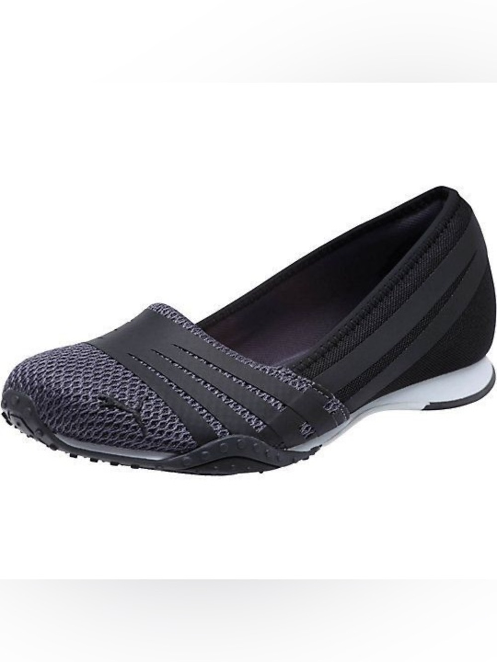 Puma Women's Asha Alt 2 Black and Gray Ballet Flats